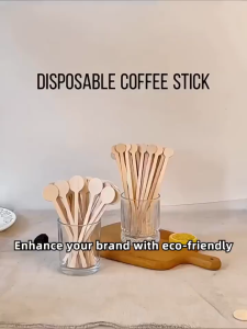500PCS Disposable Wood Stirrer Sticks | Coffee Tea & Beverage Drink Mixers