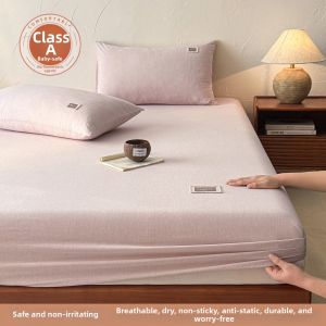 NAIYOUCHENG | A Class Linen and Cotton Anti-slip Mattress Protector Set