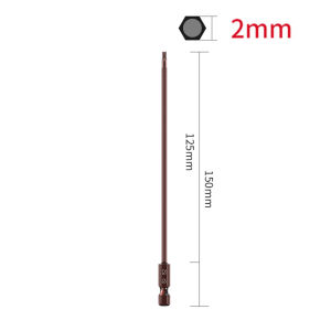 1Pcs 150mm 1/4inch Hex Shank Electric Screwdriver Bit H1.5-H6 Alloy Steel Magnetic Hex Head Screwdriver Bits Screw Driver Tools