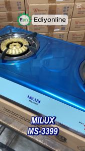【NEW】 MILUX MS-3399 DOUBLE BURNER STAINLESS STEEL GAS STOVE COOKER COOKING COOK DAPUR MASAK MEMASAK 煤气炉 Ediyonline Ediy