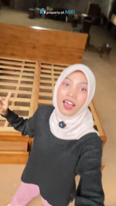 Tempat tidur dipan minimalis laci depan bahan kayu jati jepara