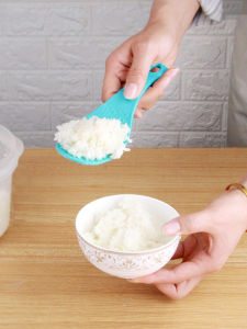 Howfun Thickened Non-Stick Rice Spoon Fish-Shaped Embossed Rice Spoon Four-Leaf Clover