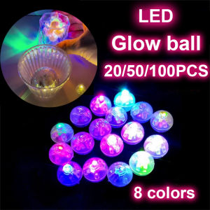 LED Small Round Ball Light Tumbler Ball Flash Birthday Party Glow Decor Handmade toy wick pendant decorative accessories
