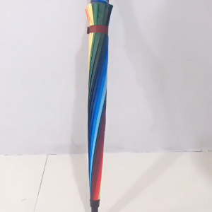 แฟชั่น ร่มด้ามยาวพร้อมฝาครอบกันน้ำ ป้องกันรังสียูวี คลาสสิกเพื่อให้จับง่าย ร่มกัน UV ร่มพับขนาดใหญ่ ร่มกันฝน