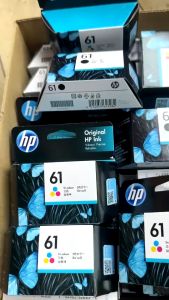 Hp 61 Bk Hp 61 Co ตลับหมึก Ink( แพ็คคุ่ / เดี่ยว ดำ + สี ) ของแท้