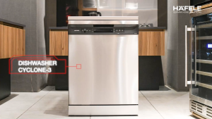 Hafele Cyclone 3 Dishwasher Mesin Cuci Piring Freestanding - Stainless Steel
