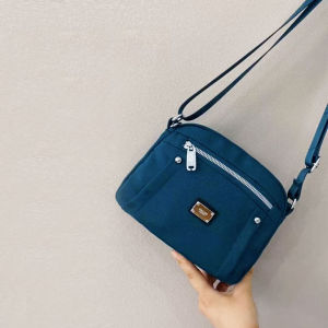 Womens Bag New Small Crossbody Bag Oxford Cloth Lightweight Exquisite Canvas Shoulder Bag Womens Multi-Layer Crossbody Nylon Bag Women