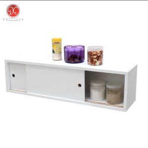 Rak Dapur Tempel Dinding Gantung Kichen Set Minimalis 80x20cm 2 Pintu Sliding
