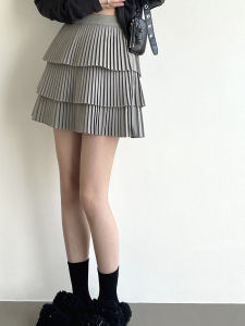 Womens Cake Skirt Half-length Bunched Elastic Waist Slimming Base Layer High-waisted Autumn Winter New Korean Style Dress