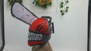 Chainsaw Man Denji Mask quỷ đầu cưa Mũ Bảo Hiểm Bằng Silicone Cao Su Hình Cưa Xích Độc Đáo