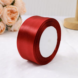 25Yards/Roll 40mm Ribbons for DIY Bow Crafts Polyester Satin Ribbons Christmas Home Decor Accessories Tape Wedding Gift Wrapping