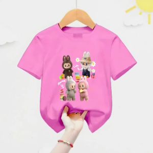 Atasan Kaos Anak Perempuan LABUBU Usia 1-12 Thn