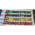 (Tem 3 lớp) Tem chữ Bridgestone phản quang lấp lánh bảy màu dán xe tải, xe ben, xe đầu kéo. Tem decal chữ Bridgestone (sl: 1 tem). 