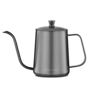 Easyworkz Gage Gooseneck Pour Over Coffee Kettle Stainless Steel Hand Drip Coffee Pot With Long Narrow Spout