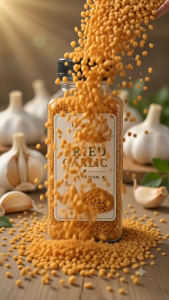 Fried Garlic Premium Quality | Golden Crispy Fried Garlic | Ready-to-Use Garlic Topping | Culinary Herbs & Spices | Perfect for Rice Noodles Soups Salads Stir-Fry Fried Rice & Everyday Cooking | 200mL Bottle Shaker