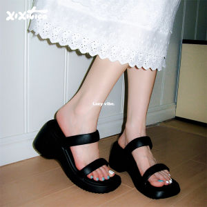 XIXITIAO | Elevating Thick Bottom Fashionable EVA Double Strap Slippers