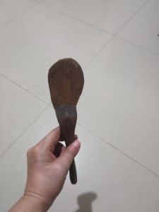 centong nasi bekas pakai kayu JATI lawasan