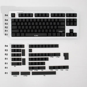 【Keycap only】gmk Dark Clone Keycap 144 phím màu đen Nhật Bản dolch Keycap Cherry hồ sơ PBT thăng hoa cá tính Keycaps cho tùy chỉnh Bàn Phím Cơ RK61/Anne Pro 2/gk61