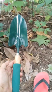 Xẻng Dài 36cm Cán Gỗ Bọc Nhựa Êm Tay Làm Vườn Trồng Cây Làm Cỏ