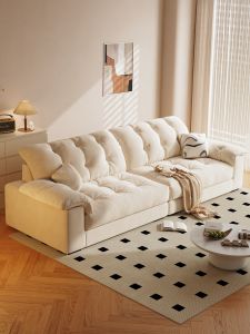 SAMEDREAM | Scratch Resistant Removable Washable Fabric Sofa Three-seater
