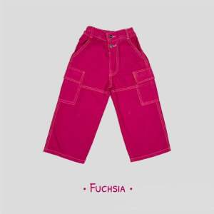 Cargo Pants White - Celana Panjang Kulot Cargo Jeans - Anak 2-7thn