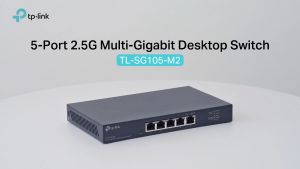 Switch 2.5G Để Bàn 5 Cổng TP-Link TL- SG105-M2 Kết Nối Siêu Nhanh Vỏ Kim Loại