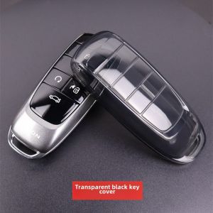 Aion Y S plus V LX Guangqi Car Key Cover Full Wrap Ultra Thin Transparent TPU Simple Style Driving Personal Item Vehicle Accessories