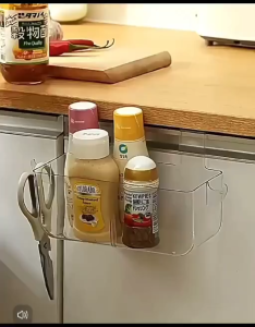 Hanging Cabinet Door Storage Box Wall Mounted Kitchen Tool Basket Organizer