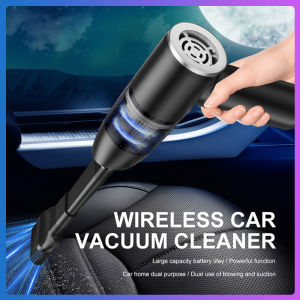 Multi functional handheld vacuum cleaner USB rechargeable wireless vacuum cleaner household car strong suction vacuum cleaner electric inflation pump