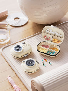Mini Portable Sealed Medicine Box Compact Travel Size Pill Organizer for Daily Use Three Meals a Day Early Evening