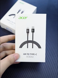 Acer 60W USB A Để USB C Cable 480Mbps Truyền Dữ Liệu Loại C Nhanh Chóng Sạc Nylon dây bện Tương Thích Với Iphone15/16/17 Samsung S24 iPad Máy Tính Xách Tay Và Xe Hơi