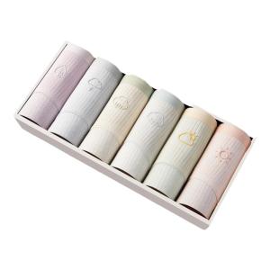 Quần lót bé gái MiiOW cotton lụa băng kháng khuẩn cạp giữa không đường may