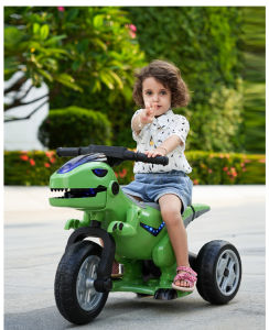 Xe Máy Điện Trẻ Em Xe Moto Điện Cho bé Khủng Long Tải Trọng 40kg Có Nhạc Và Đèn led Babyhope