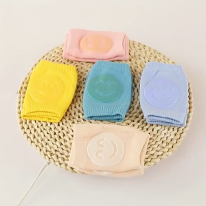 Baby Knee Pads Crawling Protector Cotton Anti-Slip Silicone Breathable Elastic Pelapik Lutut