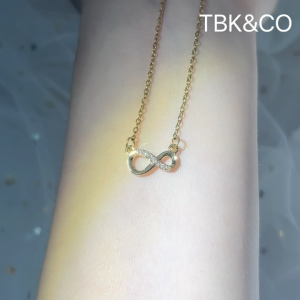 TBK New Infinity Necklace Accessories for Women Hypoallergenic 708n