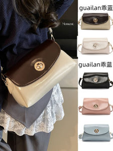 Chic Blue Niche Design Womens Shoulder Bag 2025 New Trend Color Block Crossbody Small Square Bag Casual Daily Use
