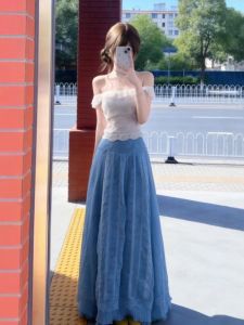 CHANGTONG | Elegant Stylish One-shoulder Top and Skirt Set Anti-aging