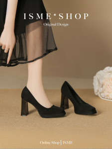 Womens High Heels Mary Janes Chunky Heel Pointed Toe Waterproof Platform Commute Shoes White Moonlight Fashion Single Shoes