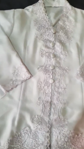 Kebaya Encim Anak Bordir Senada Bahan Katun