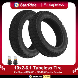 10x2-6.1 Off-road Tubeless Tire for Xiaomi M365/Pro 2/1S/Mi3 Scooter Modified 10*2-6.1Outer Tire Accessories Parts