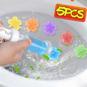 【Swan Home】5/1PCS Toilet Cleaner Gel Deodorant Toilet Gel Air Freshener Aromatic Flower Detergent Bathroom Fragrance Household Cleaning