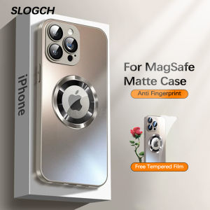 MagSafe Magnetic Matte Phone Case For iPhone 15 14 13 12 11 Pro Max Plus Full Camera Lens Protector Cover For iPhone 15 Pro Max Soft Silicone Bumper Frame Military Shockproof Casing