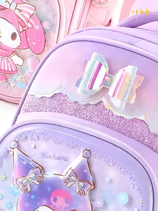 Ba lô KUROMI - CIN học sinh cấp 1 phong cách dễ thương - BEE GEE HS1320