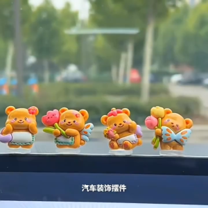 【COD】5PCS Dekorasi Mobil Beruang Malaikat Lucu/Hiasan meja populer mini/Ornamen aesthetic Kecil/Pajangan Dashboard Mobil