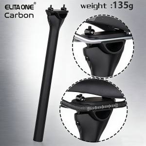 Elitaone Carbon Seat Post 135g Lightweight 27.2/30.9/31.6mm Diameter MTB/Road Bike Seatpost 300-400mm Length