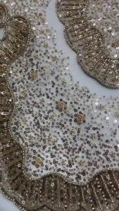 OLEVO | 2026 Luxury French Embroidery Heavy Lace Fabric with Sequins for Wedding High-End African Nigerian Grooming Fabric AT2990
