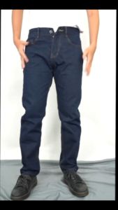 Quần jean nam chất bò đẹp trơn ống suông trung niên big size VNO28
