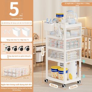 YEYA | Giỏ Lưu Trữ Cho Bé Kiểu Ngăn Kéo Di Chuyển Được