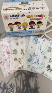 Khẩu trang y tế cho bé Khánh An khẩu trang trẻ em từ 0-9 tuổi Hộp 50 cái