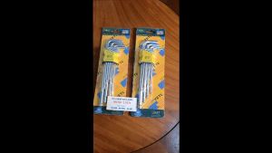 Bộ lục giác Yeti 9 cây tiêu chuẩn USA chất liệu thép CR-V cao cấp không rỉ sét với 9 size (mm) 1.5 2 2.5 3 4 5 6 810
